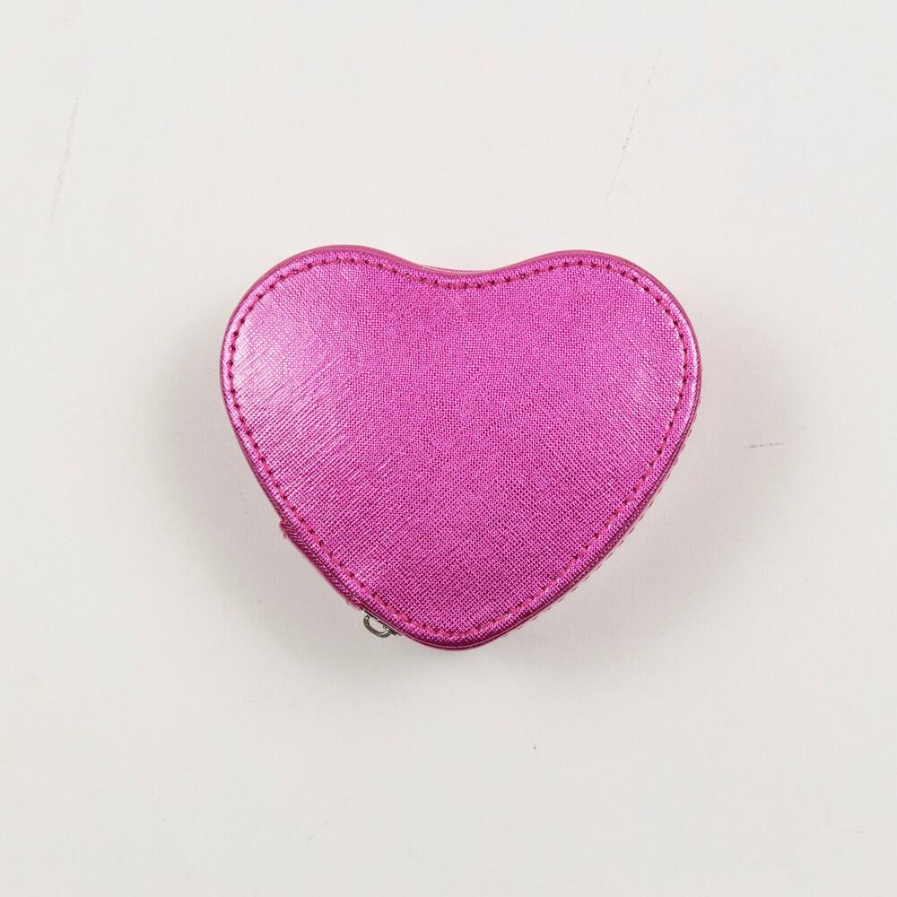 Stella & Max Heart Shaped Compact Jewelry Box Pink (Pre-owned/as pictured)